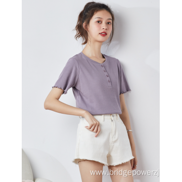 New product solid casual slim women sexy polo shirts